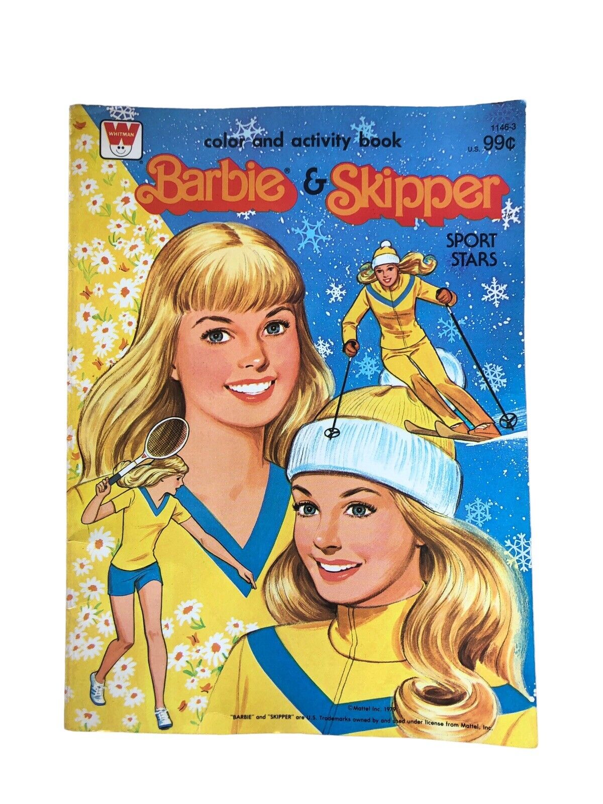 1979 Barbie &Skipper  sports star color and activity bo