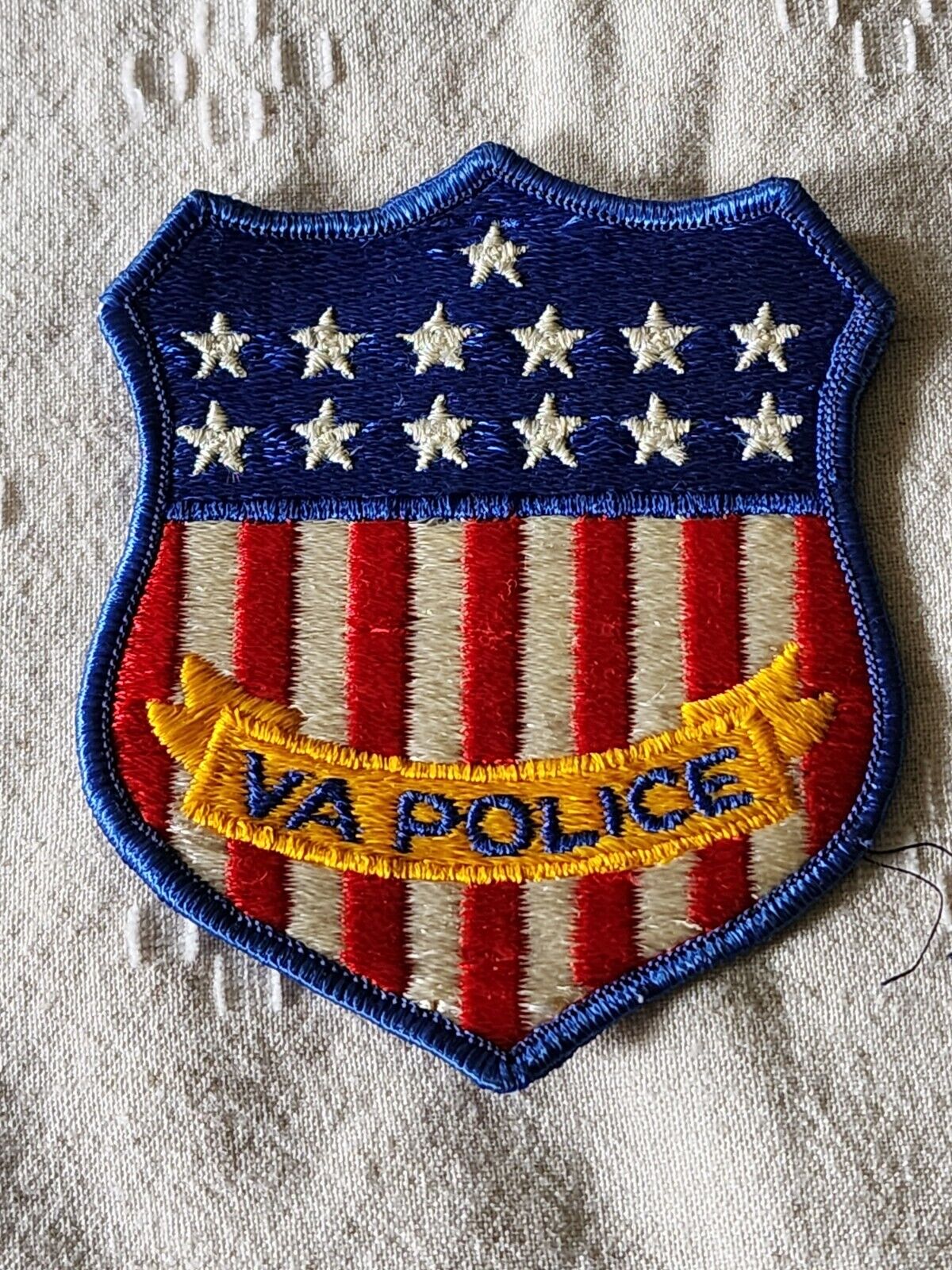 Vintage US Veterans Affairs VA Police American Flag Patch
