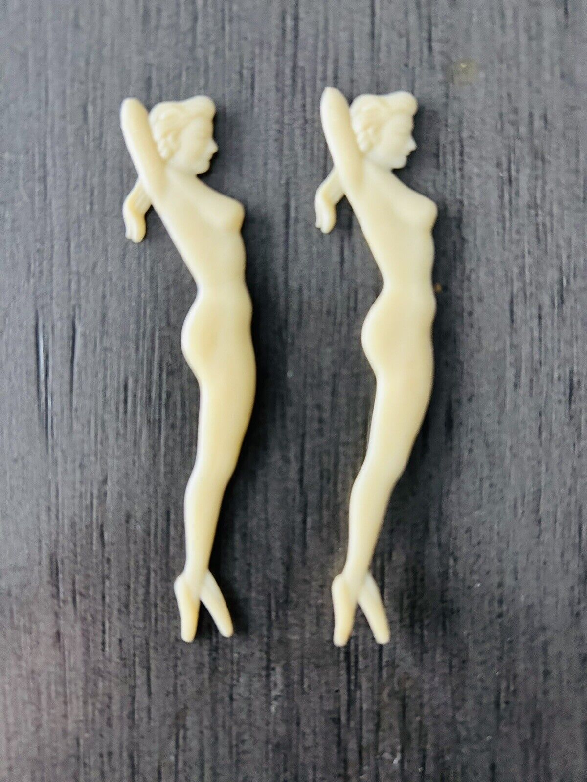 1940s Hard Plastic Nude Woman Stirrer Figure 3\