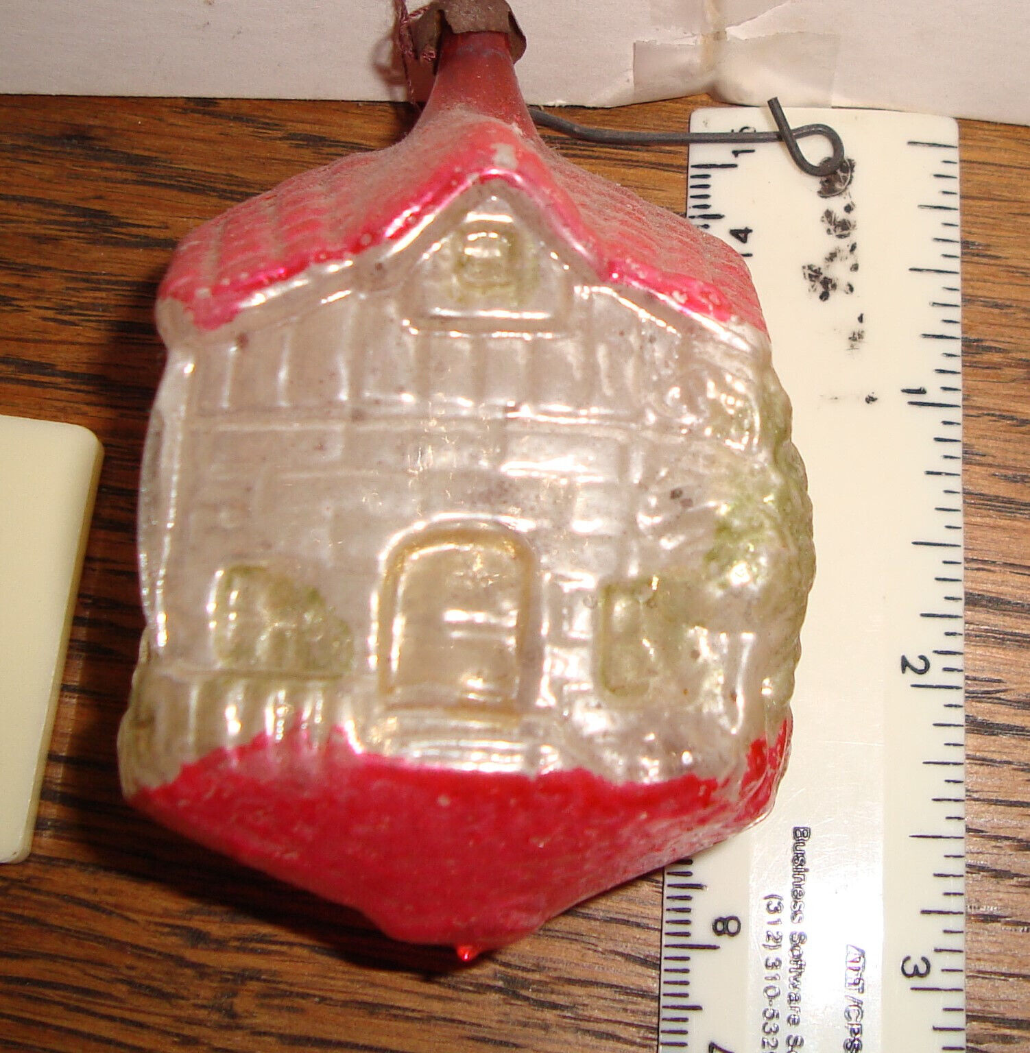 Antique German Glass House Ornament