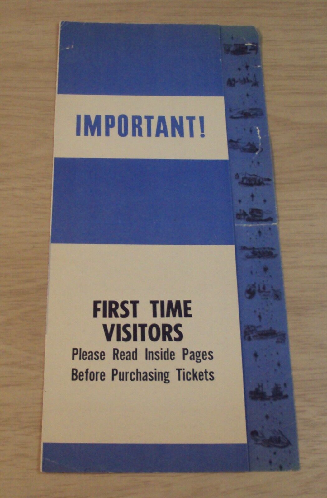Circa 1959 IMPORTANT Brochure~First Time Visitors TICKET Pricing~DISNEYLAND~JR