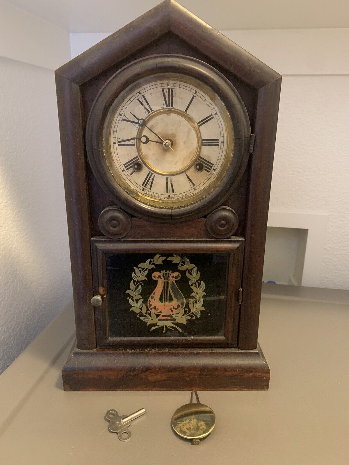 RARE 1876 Antique USA WATERBURY Clock As Is