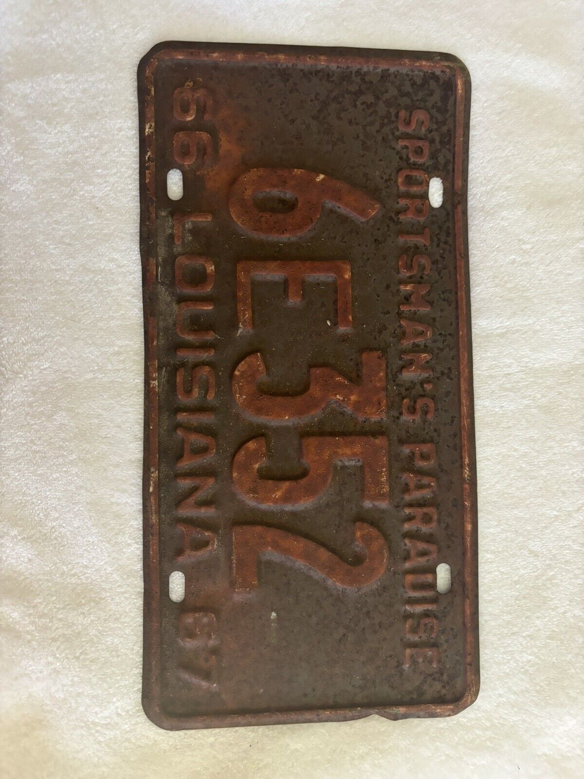 Antique License Plate