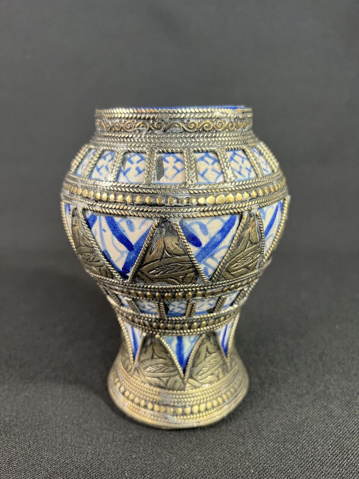 Antique Moorish Ceramic Vase