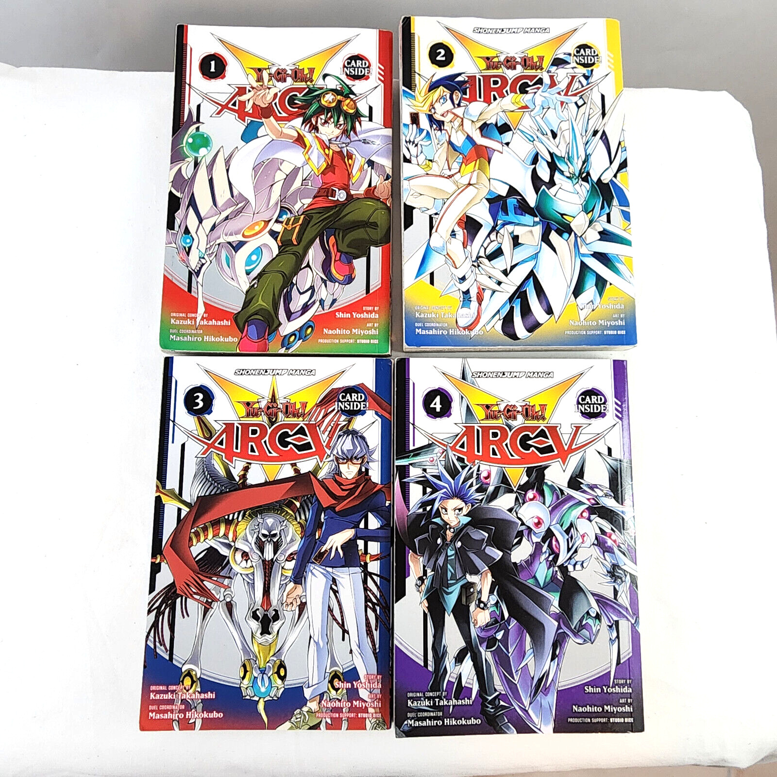 Yu Gi Oh Arc V Manga Vols 1 2 3 4 NO Cards English