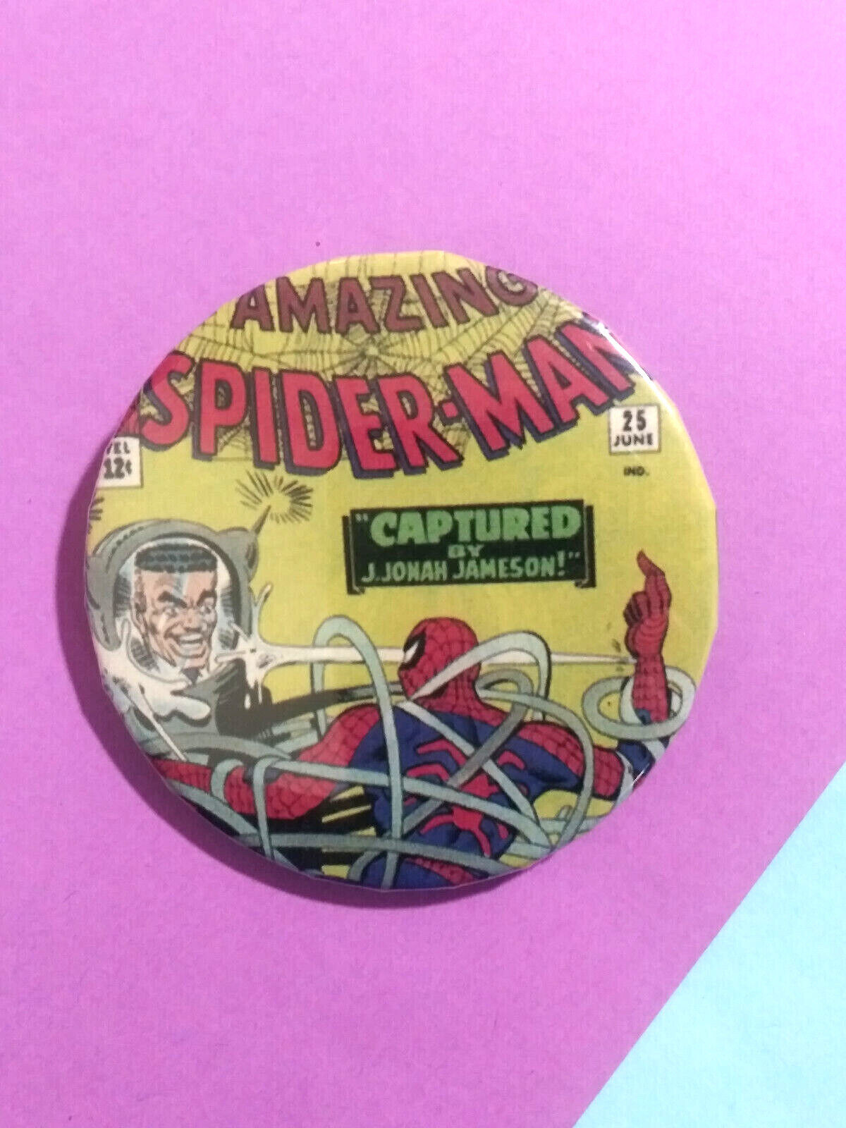 HEROES & VILLIANS Marvel Comics Large Metal Button Badges Pin Backs Your Choice