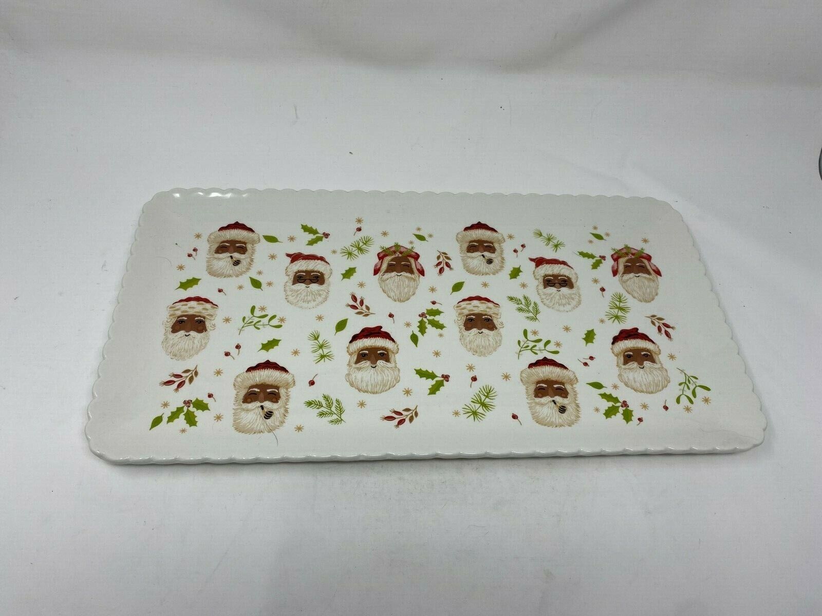 Tag Ceramic 17in Santa Serving Tray AA01B39001