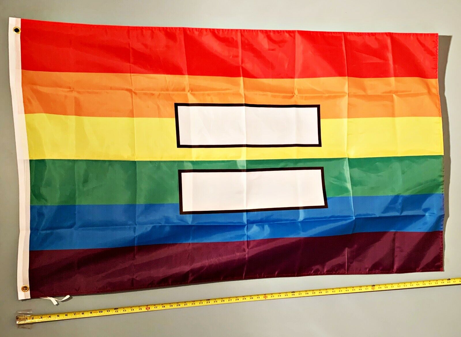 EQUALITY FLAG  USA SELLER* Biden BLM Rainbow LGBTQ USA Poster Sign 3x5