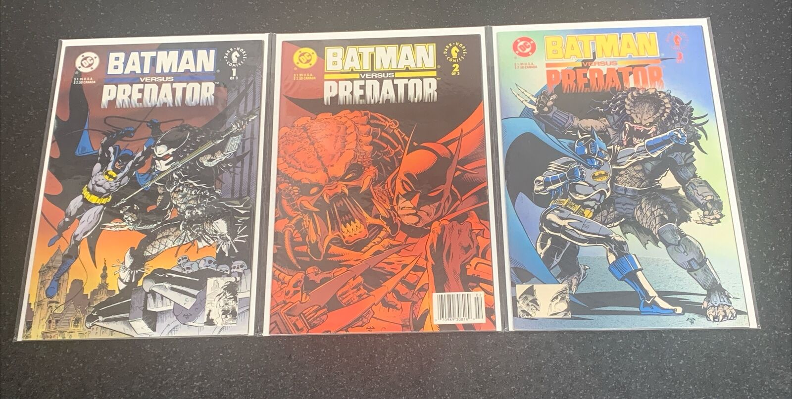 BATMAN vs. Predator, Set/Lot Of 3, #1-3 1 2 3 1991 DC Comics Dark Horse - Nice