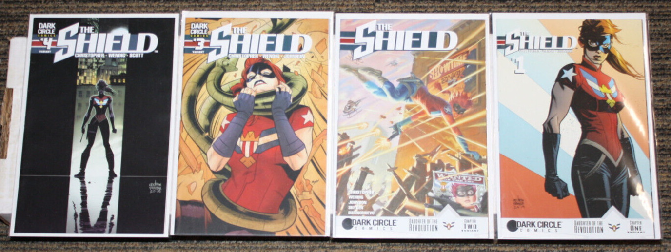 Archie Dark Circle - The Shield (2015) #1-4 COMPLETE SET - ALL 1sts Mixed Cvrs
