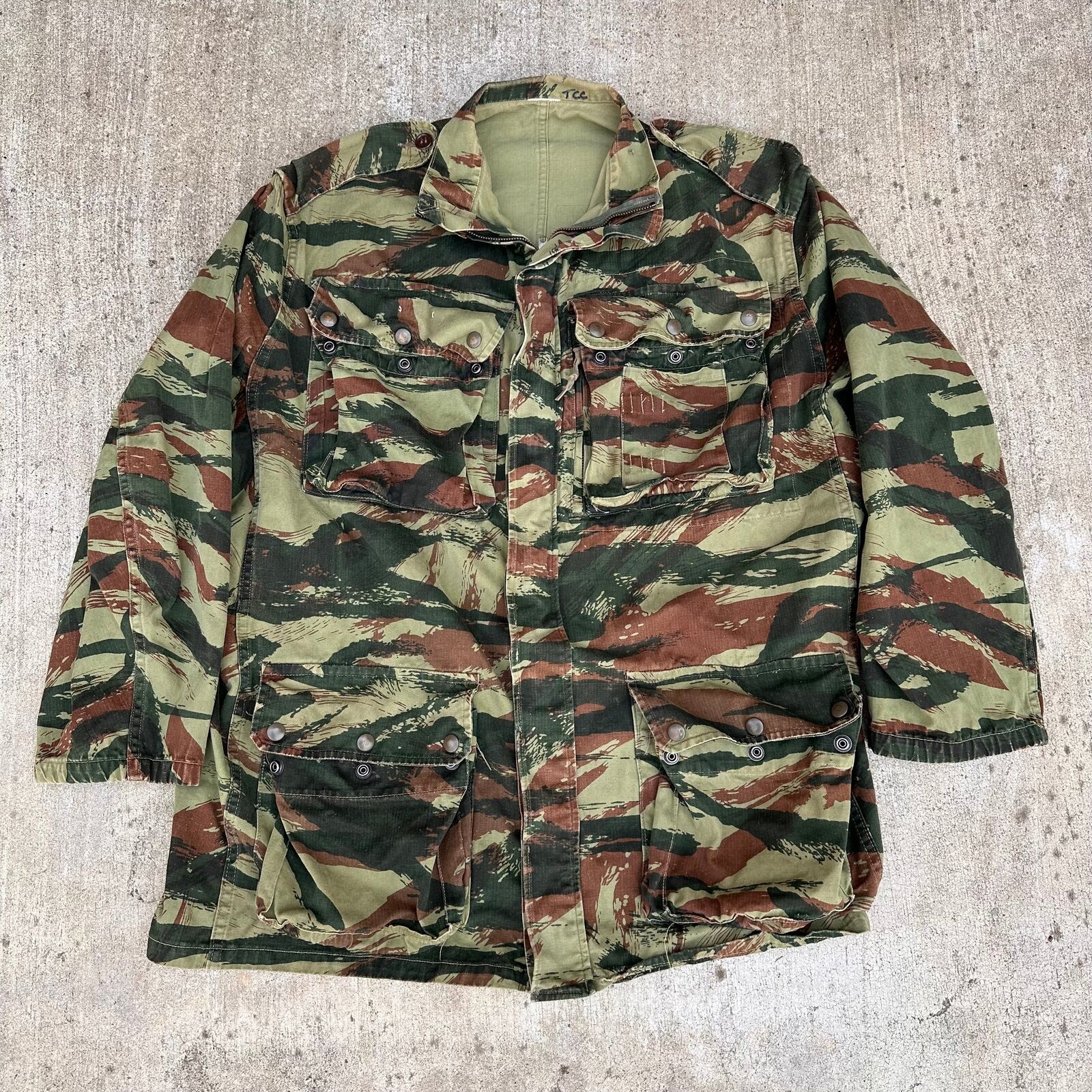 Vintage 1950’s French TAP 47/56 Lizard Camo Paratrooper Smock