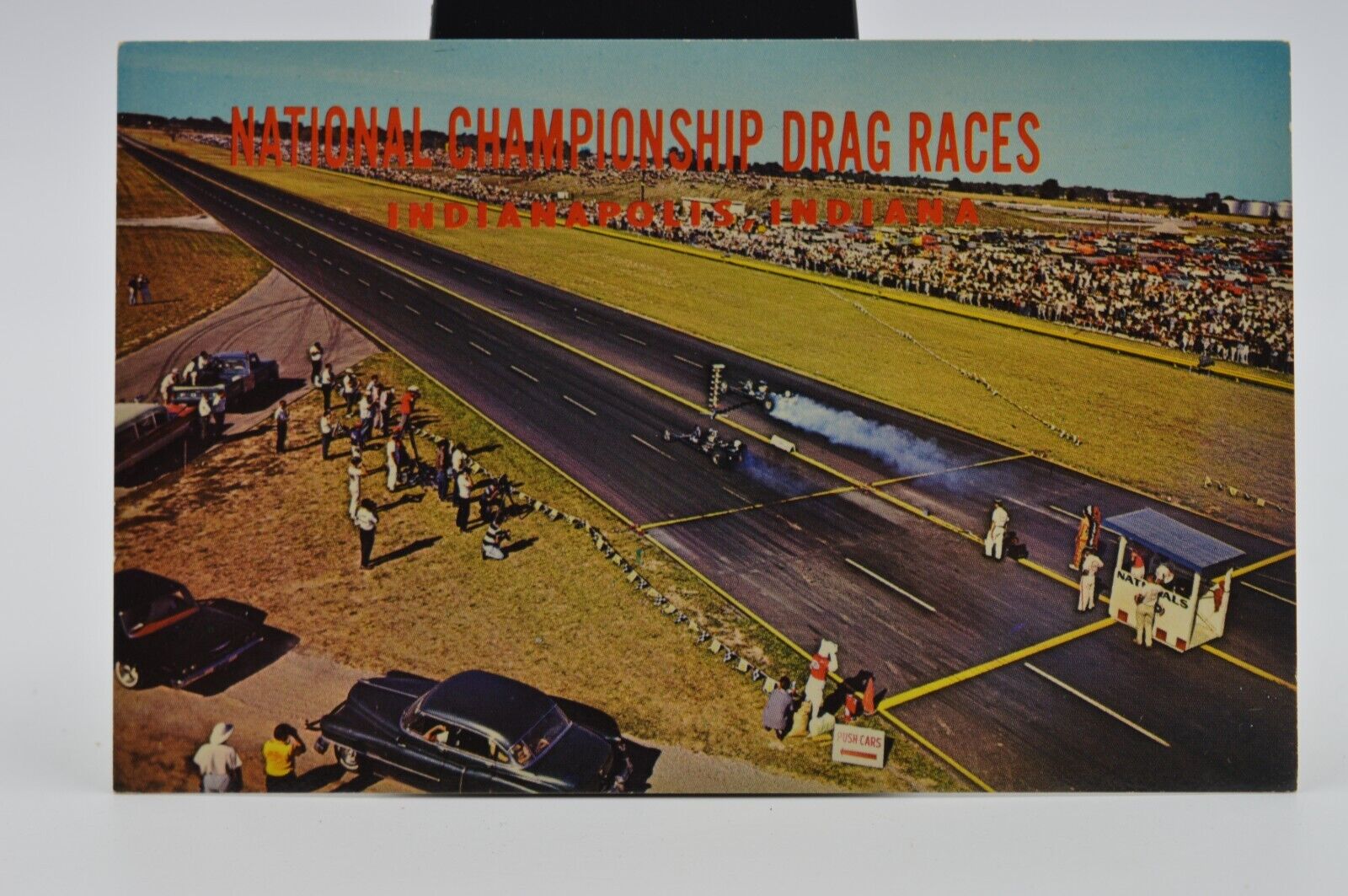 Indianapolis IN Indiana National Championship Drag Races Raceway Park - Postcard