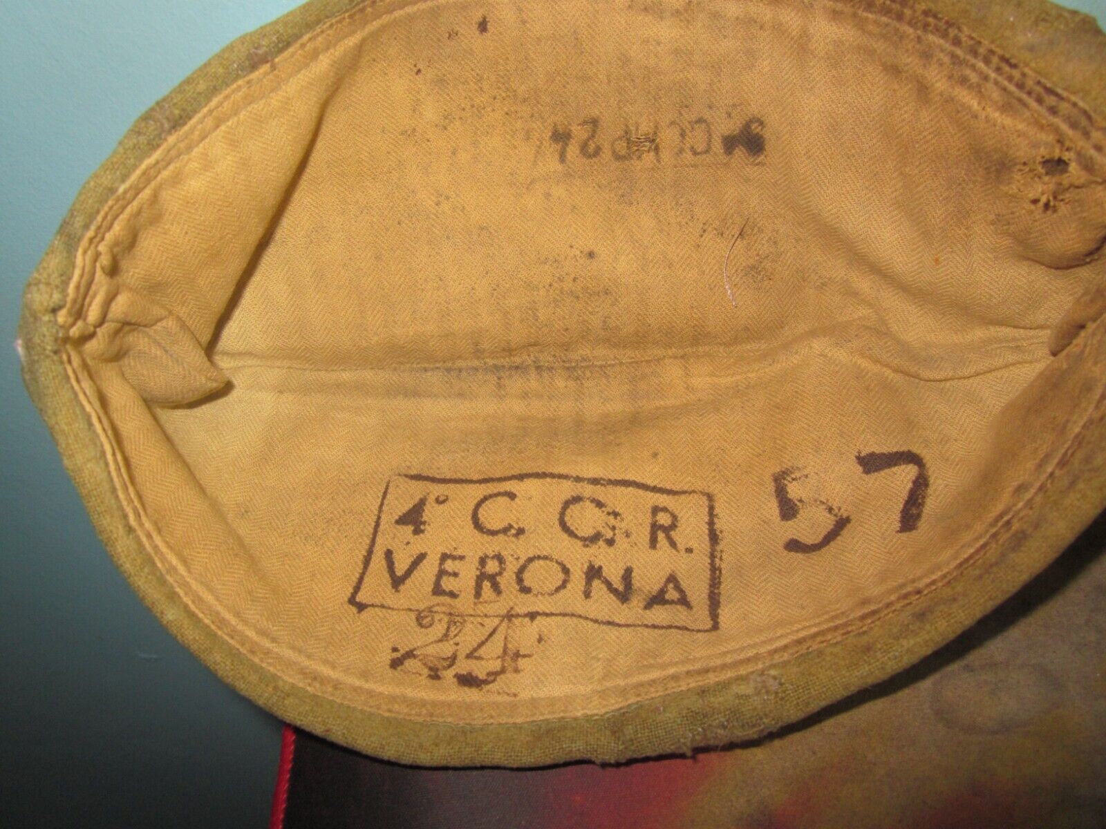 4eCCR Italian side cap bonnet kepi capello bustina fez berretto mutze helmet WW2