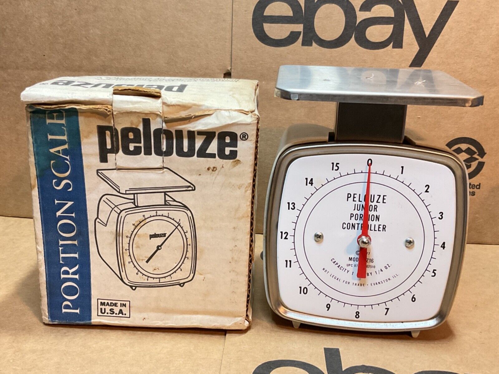 Vintage Pelouze Jr Portion Controller Scale Model Z-16 - 16oz - 1977 w/ Box