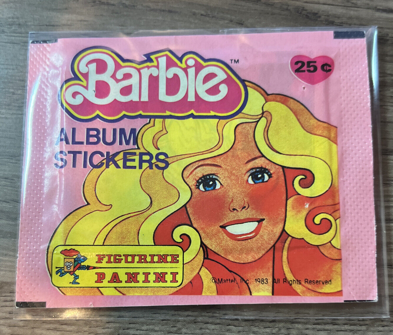 VINTAGE 1983 MATTEL FIGURINE PANINI BARBIE ALBUM STICKER PACKS
