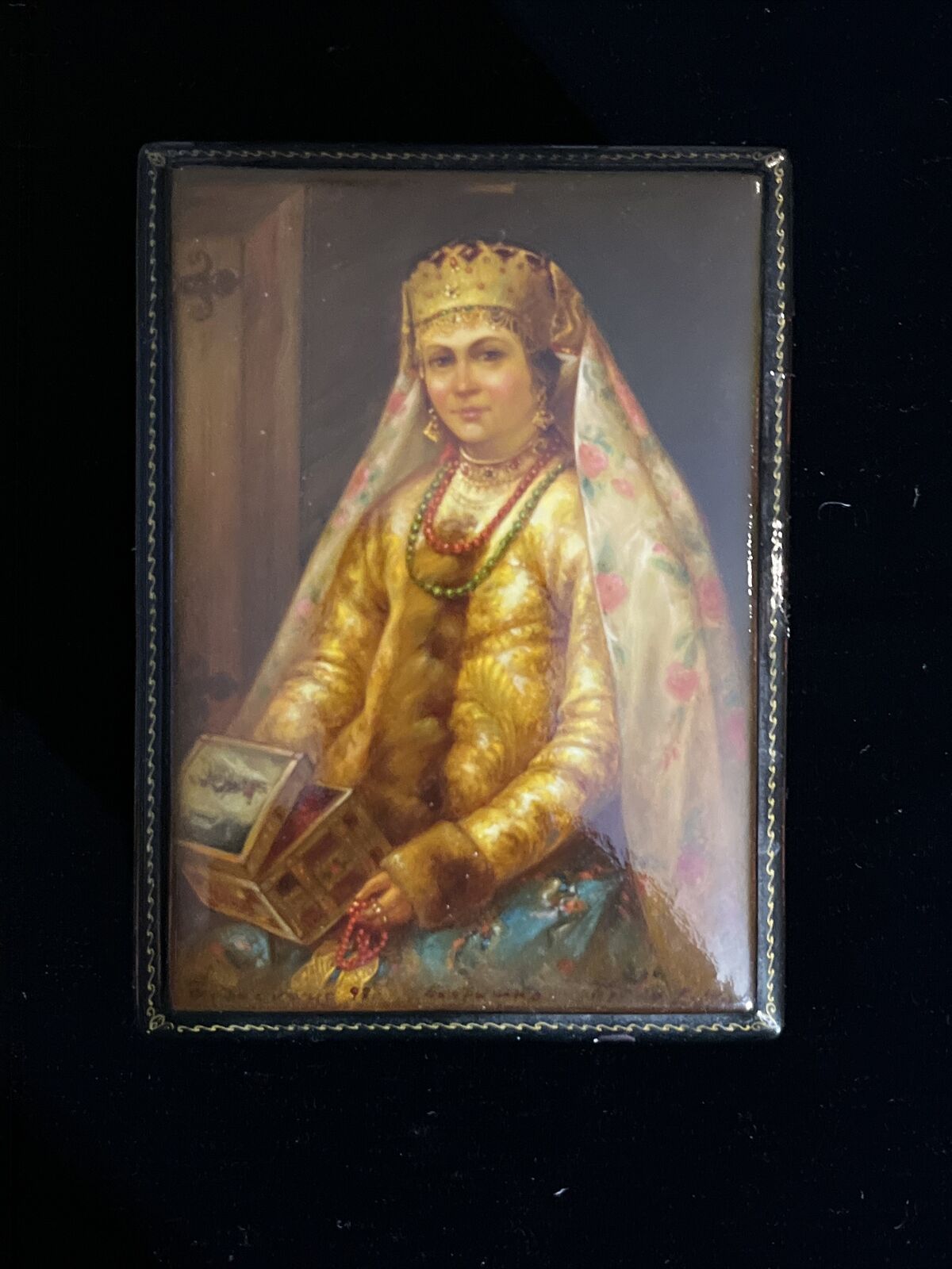 museum quality Russian lacquer miniature.