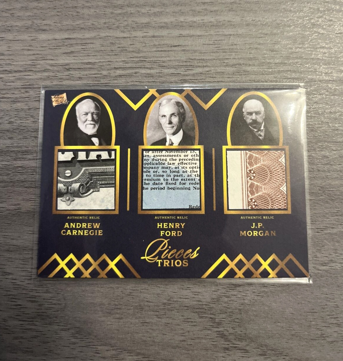 2022 Pieces of the Past Triple Relic ANDREW CARNEGIE, JP MORGAN, HENRY FORD