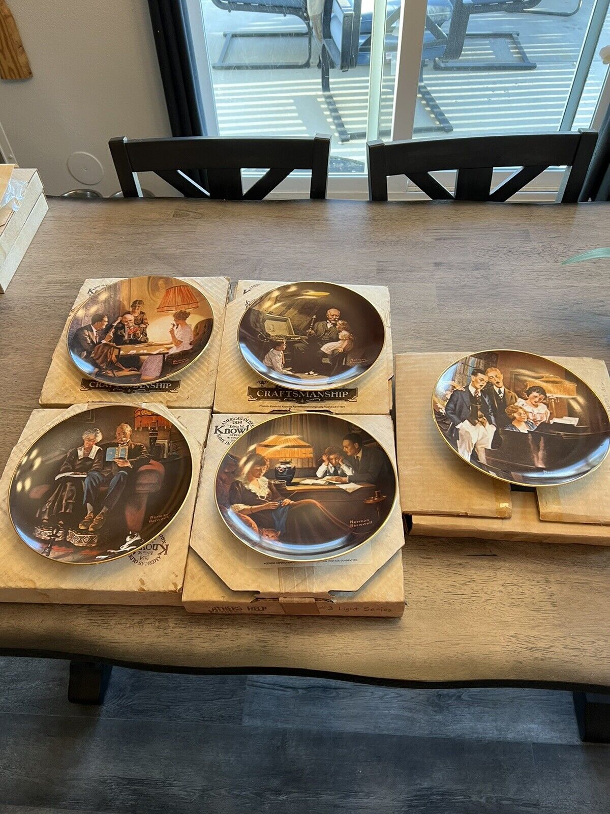 Vintage Knowles Norman Rockwell Ceramic Collector Plates Set of Over 75