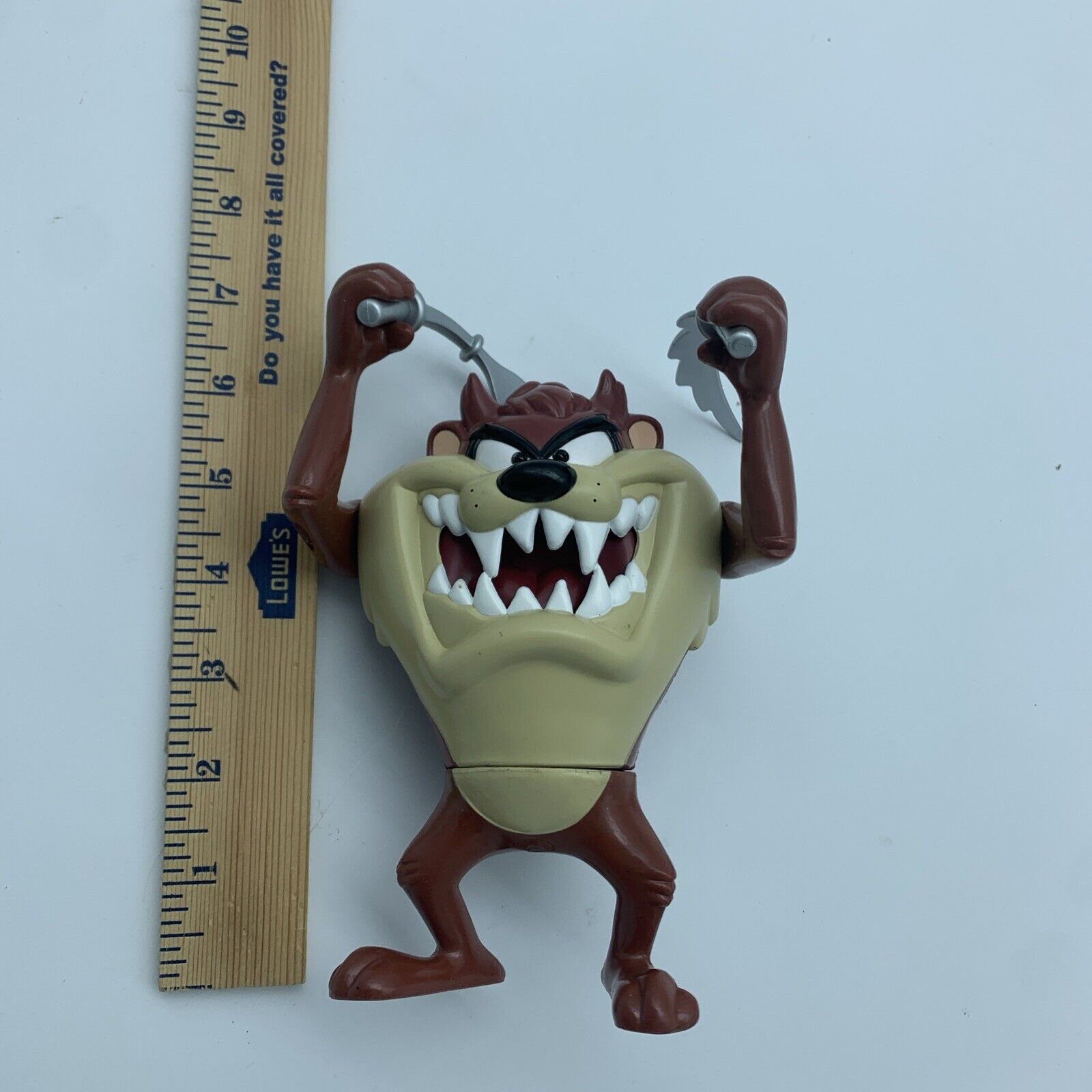 Talking Taz Tasmanian Devil Figure 7” Figure Does Not Talk 1993 Vintage Toy