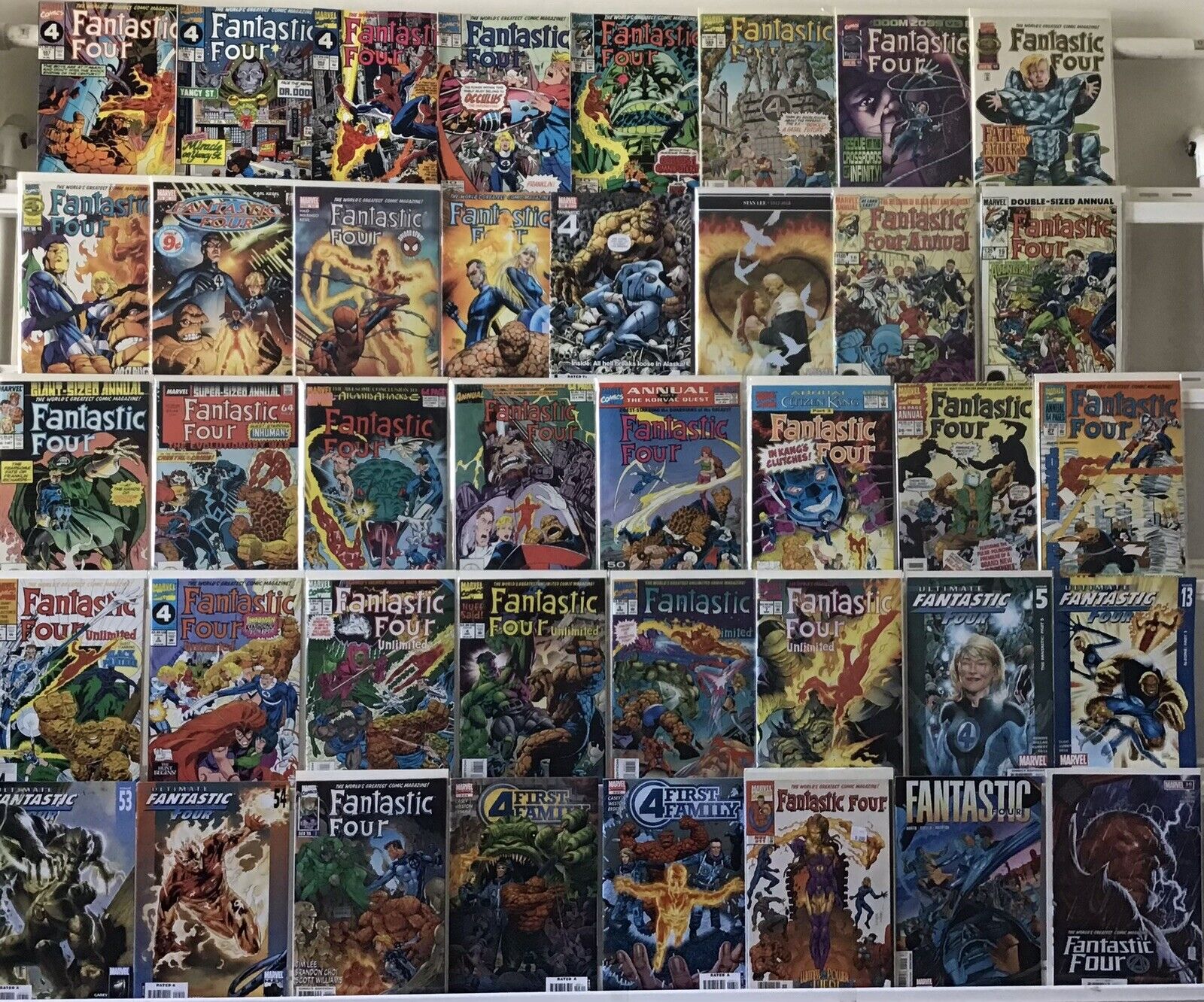 Marvel Comics Fantastic Four Comic Book Lot Of 40