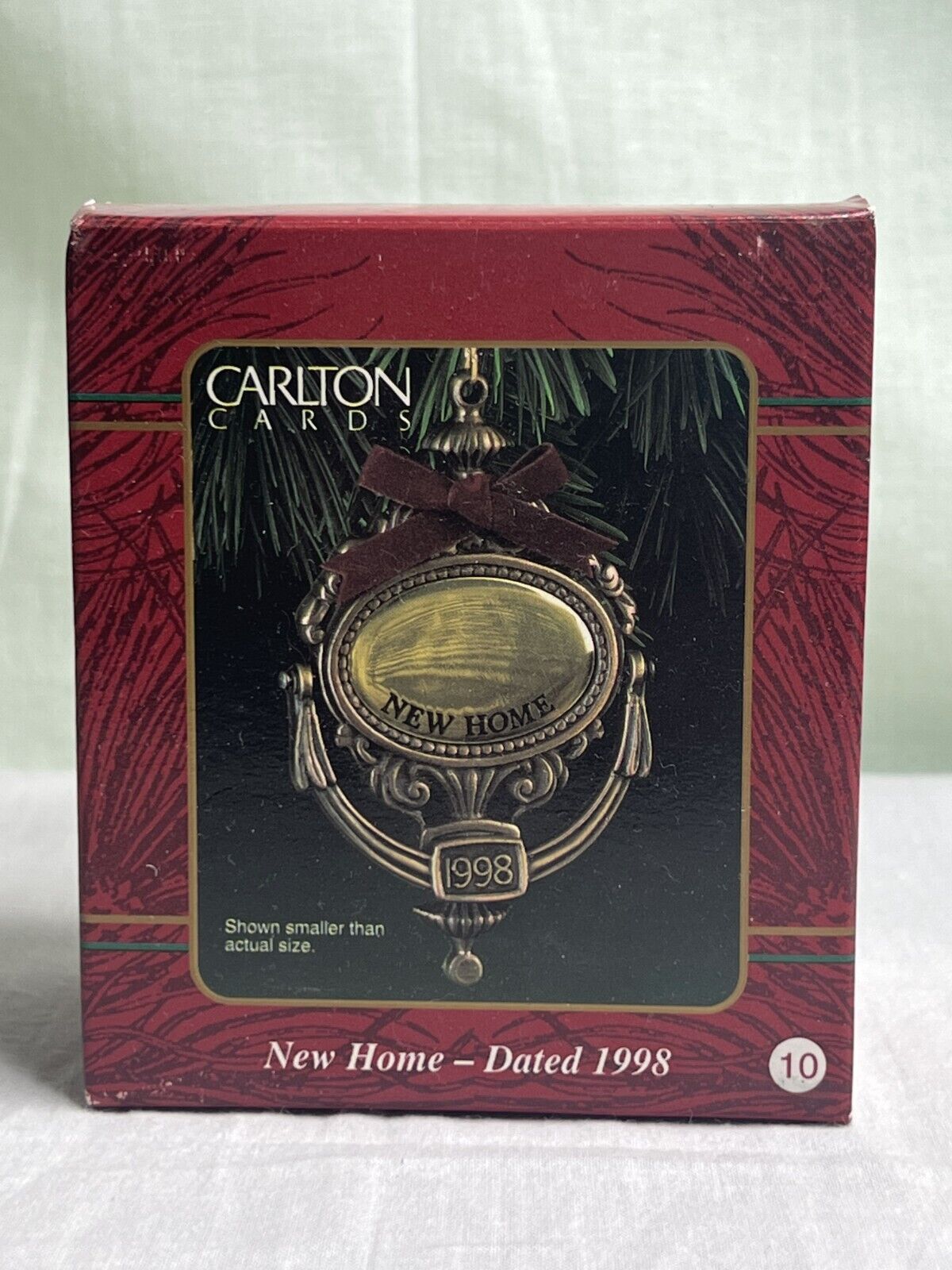 Vintage Carlton Cards New Home Dated 1998 Doorknocker Ornament FAST Shipping