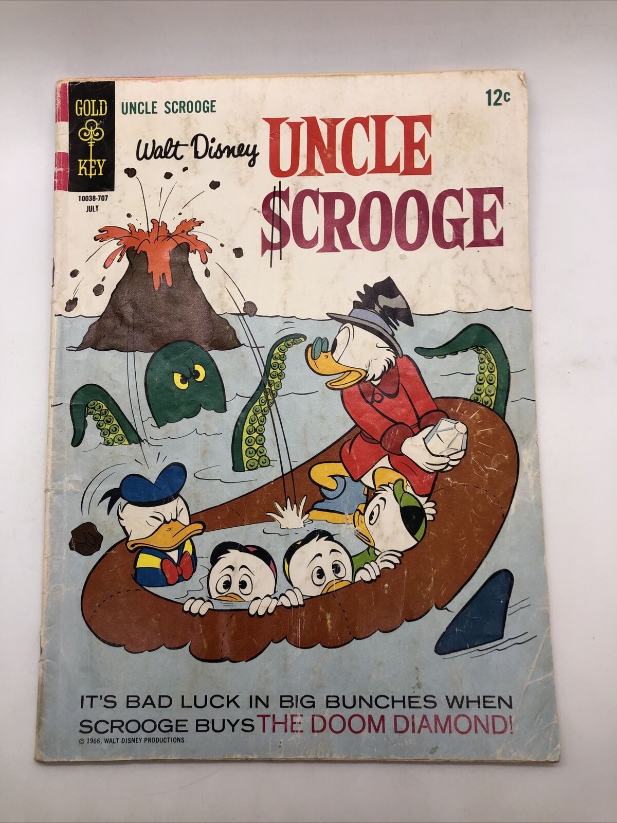Uncle Scrooge #70 gold key 1967 silver age comic