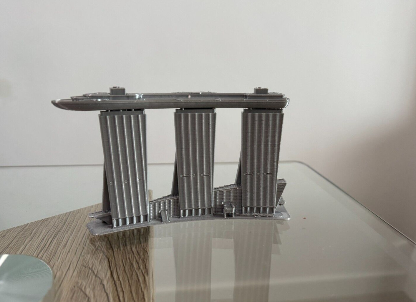 Modelo Marina Bay Sands Singapur- PLA impreso en 3D