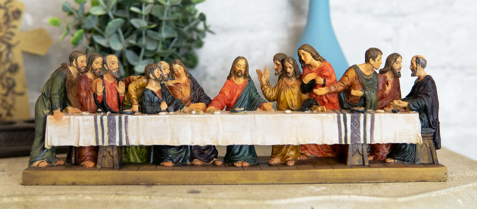 Ebros Da Vinci The Last Supper Of Jesus and Disciples Holy Communion Figurine