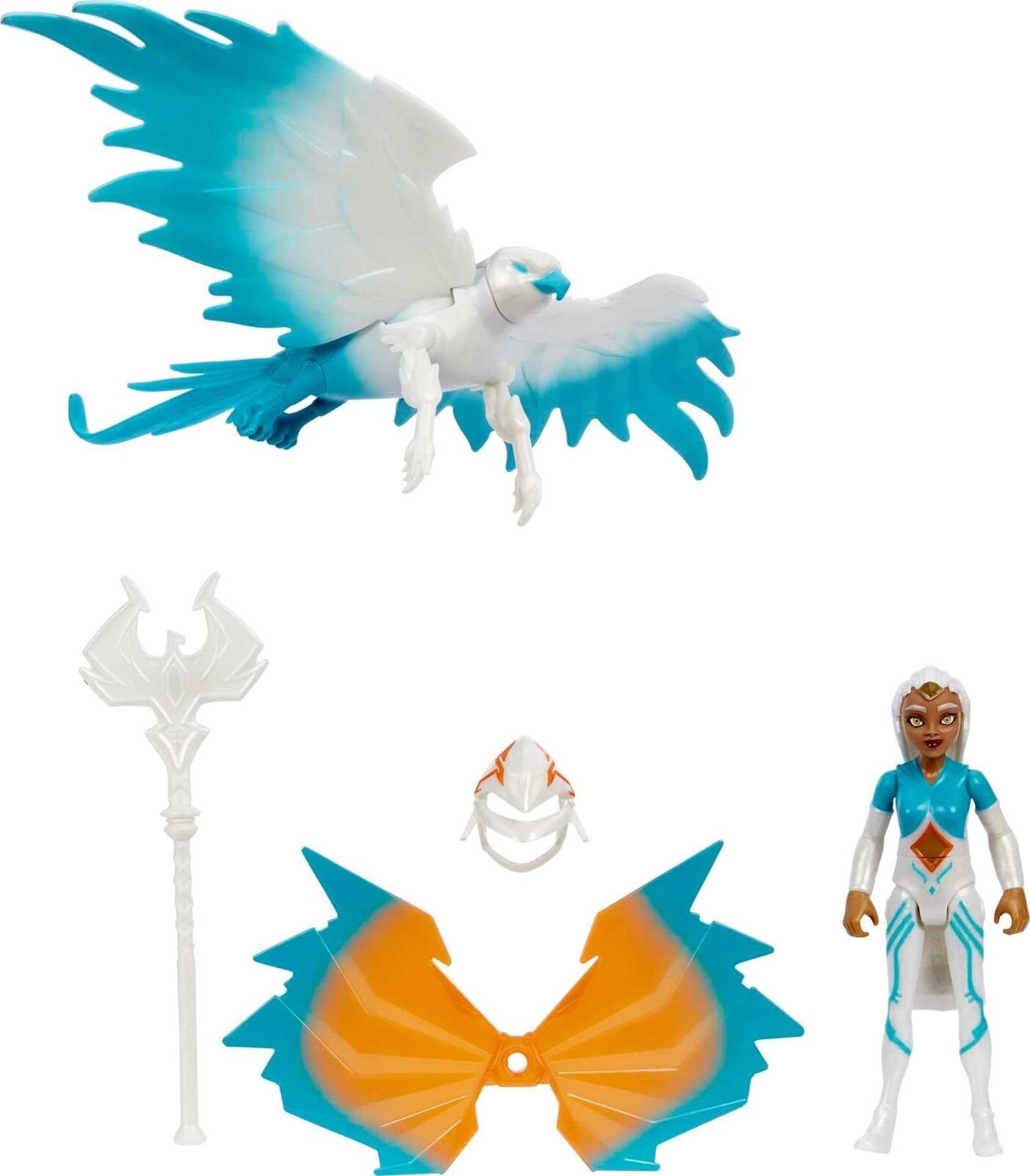 Masters of the Universe He-Man and The Sorceress Figure & Winged Falcon Vehicle