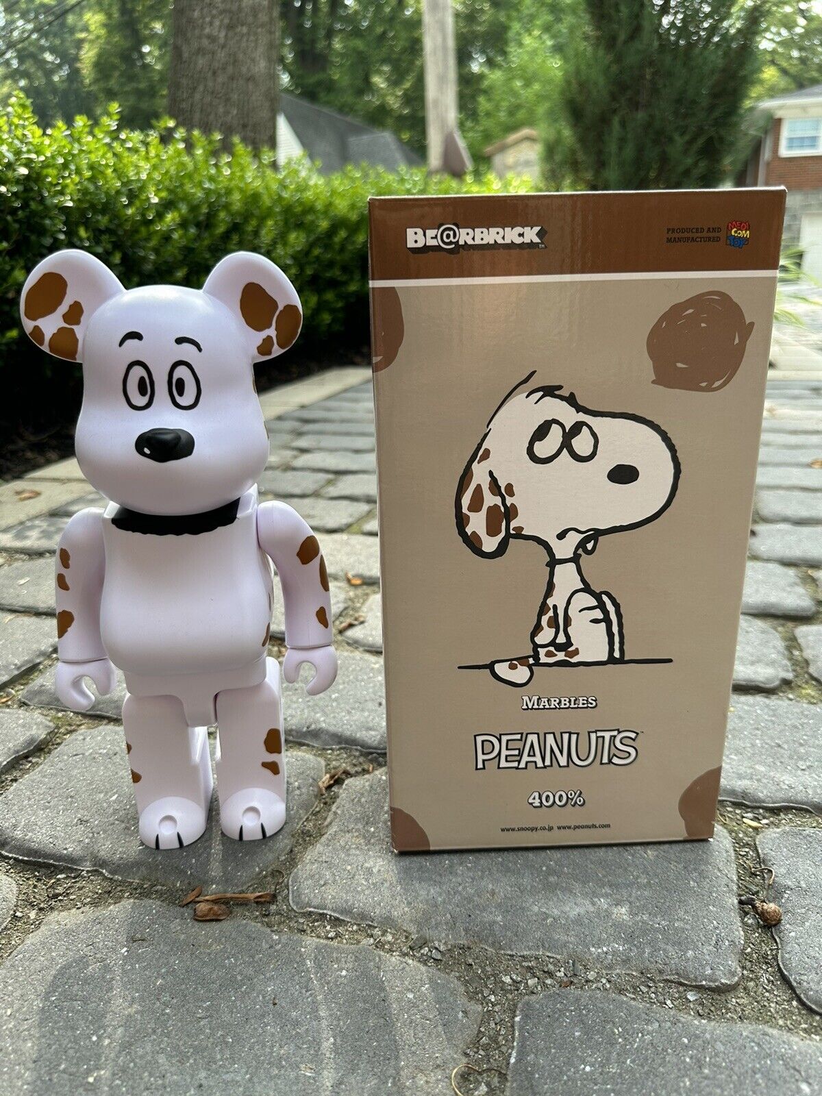 Medicom 400% Bearbrick ~ Peanuts Snoopy Be@rbrick 2021 Marbles