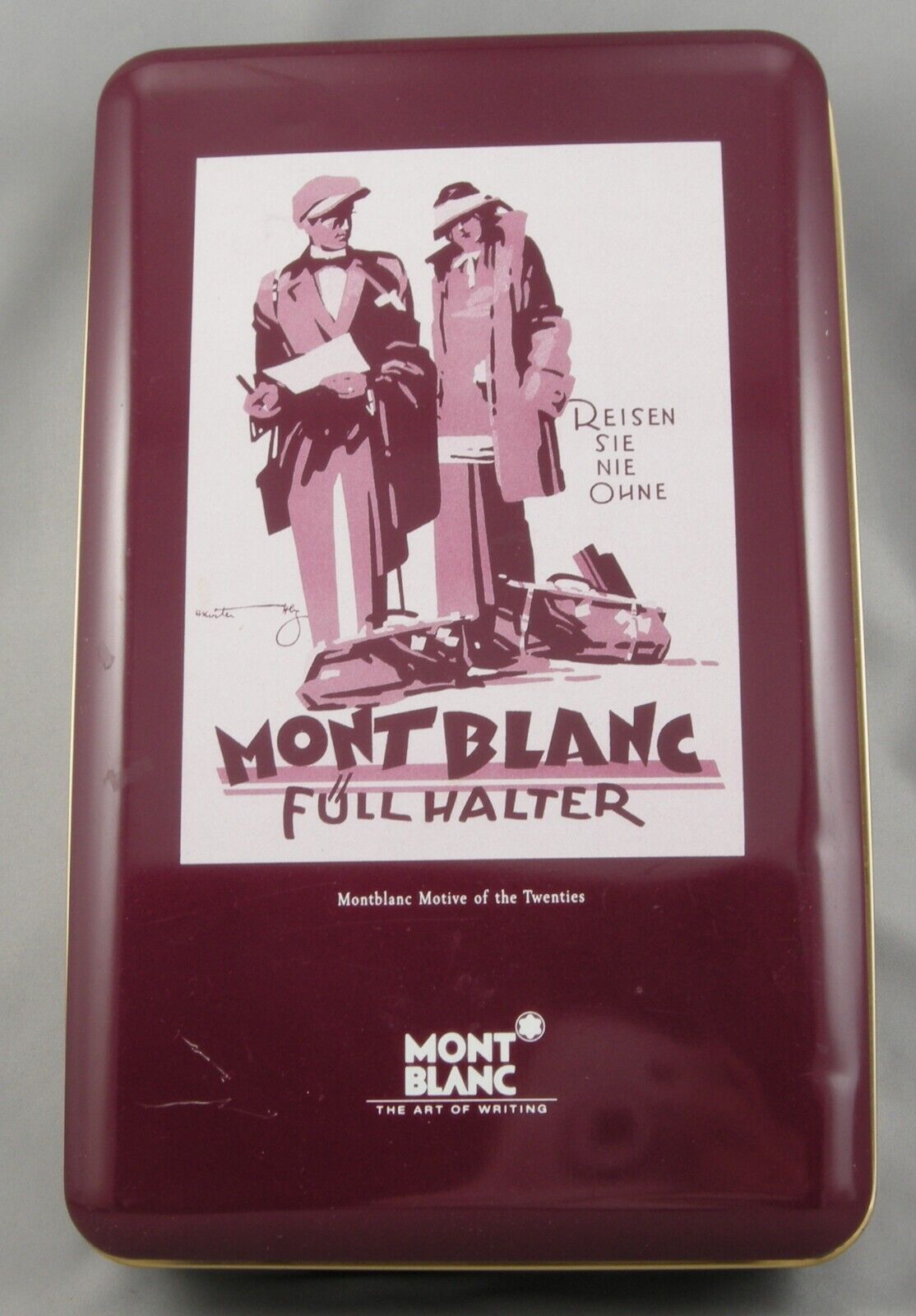 Montblanc Pen Burgundy Collector's Tin - c. 2000