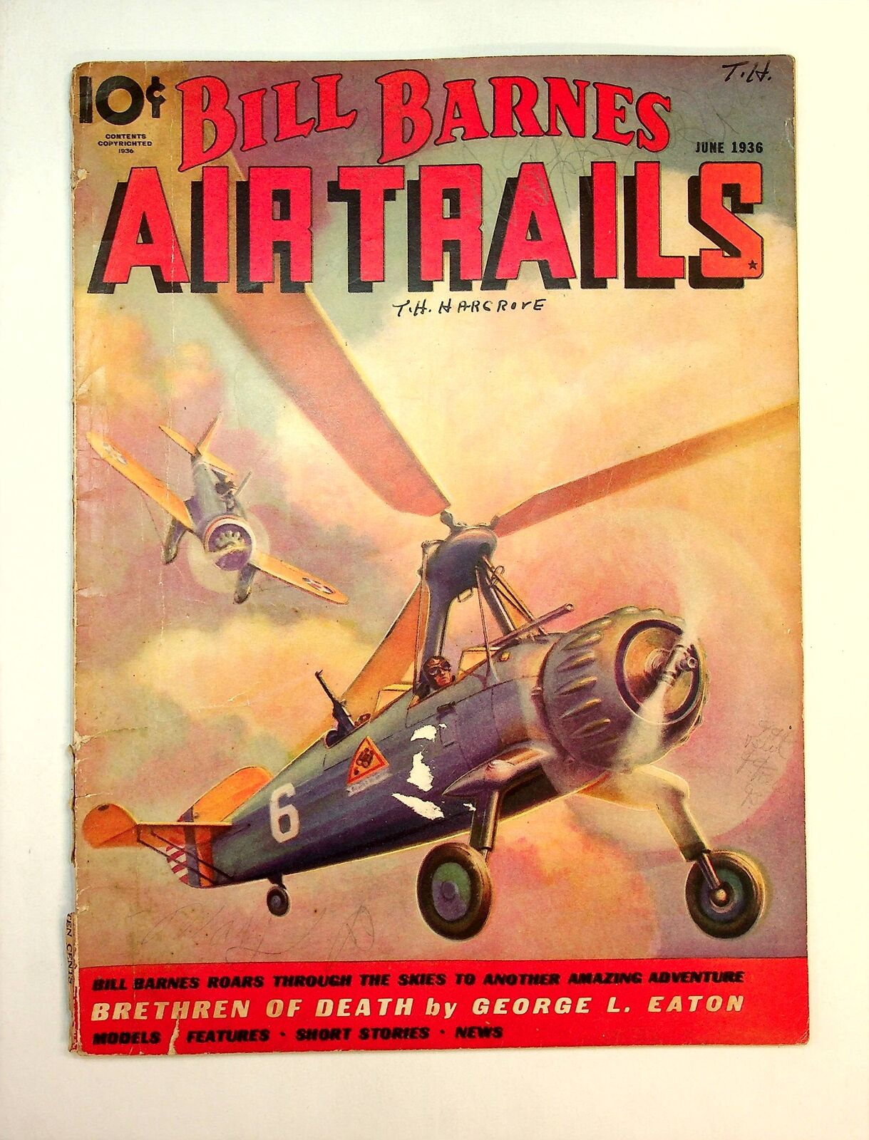 Bill Barnes Air Trails Pulp Jun 1936 Vol. 6 #3 GD