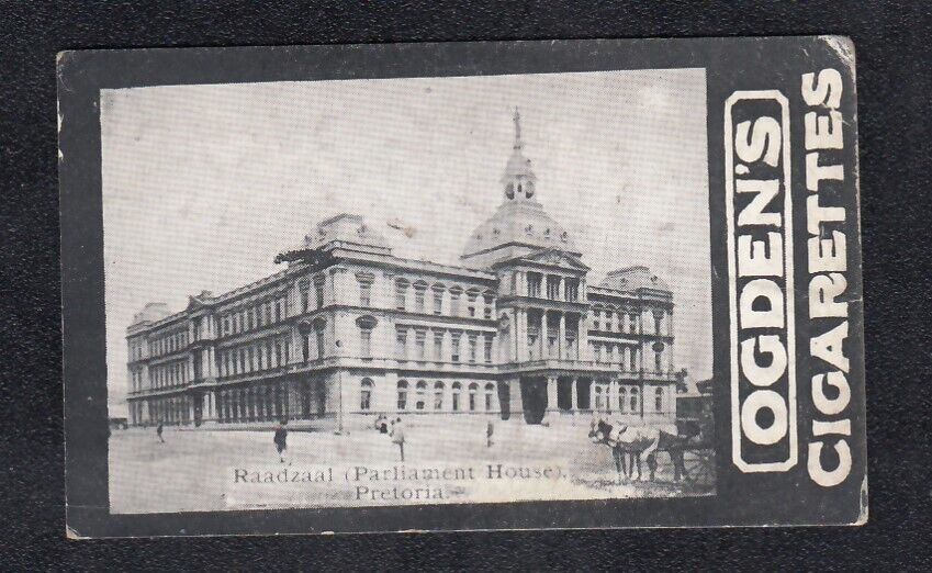 1901 Trade Card Ou Raadsaal Raadzal PARLIAMENT HOUSE Pretoria SOUTH AFRICA
