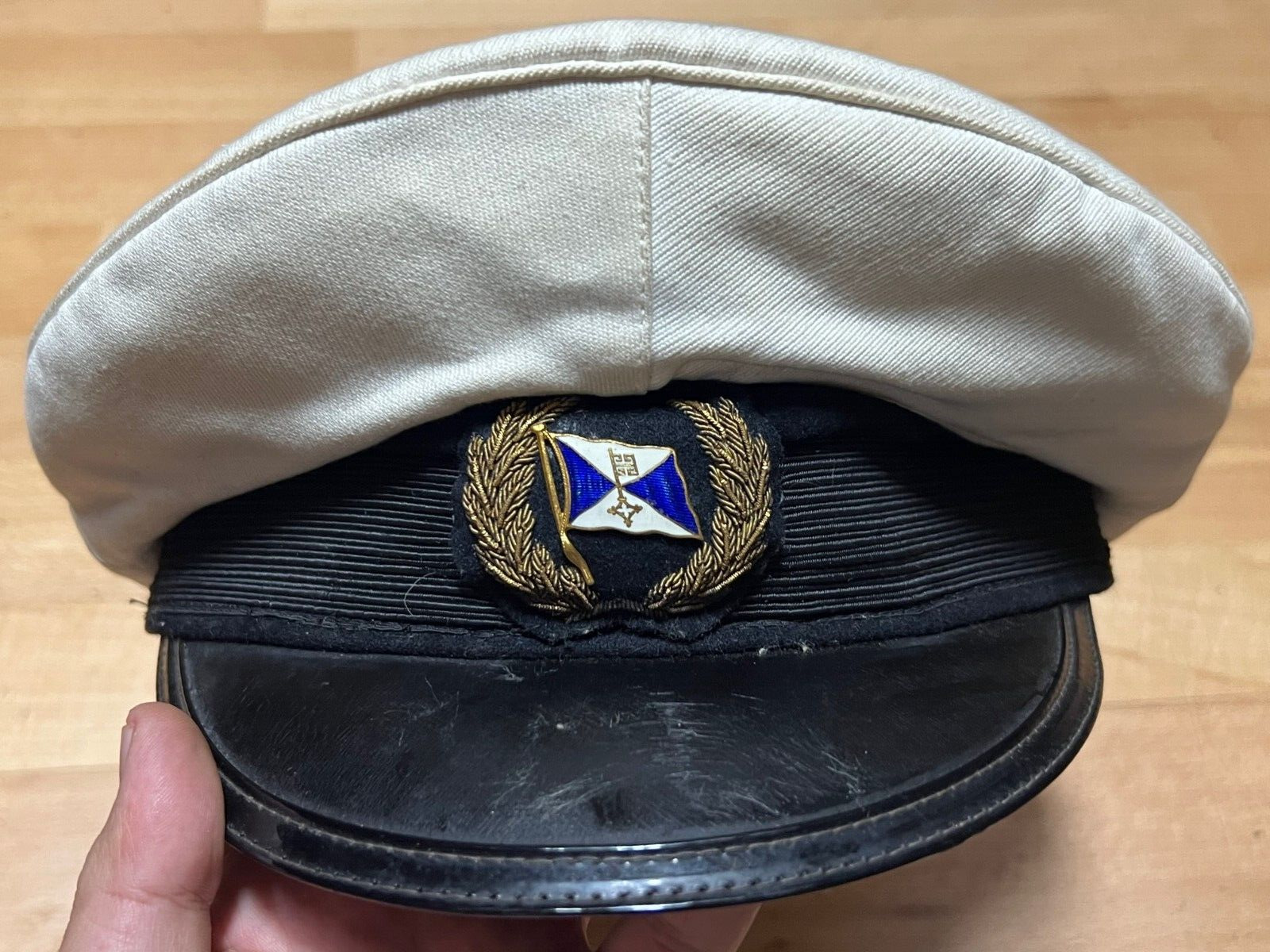 ANTIQUE Hamburg America line Officer's cap 1910-20s