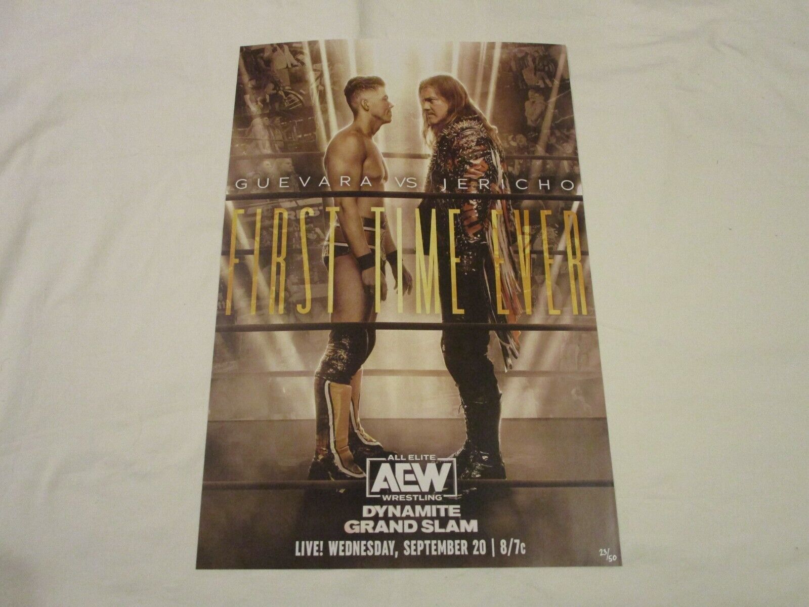 AEW All Elite Wrestling Sammy Guevara Chris Jericho 12x18 Poster Dynamite 23/50