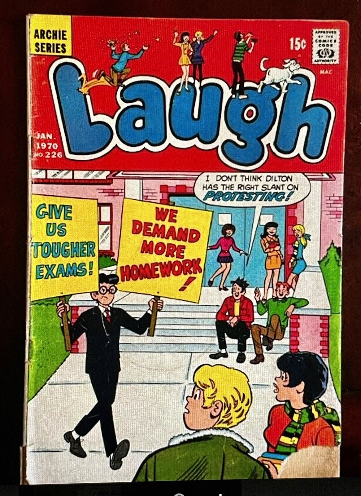 Vintage Archie Series Laugh Comics Book # 226 Jan 1970 Jughead 15 Cents