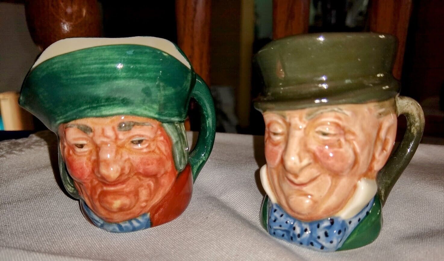 Two Royal Doulton Mini Mugs-Toby Philpots & Mr. Micawber about 2\