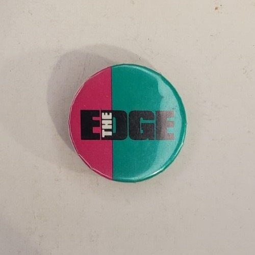 Vintage The Edge Logo Pinback Button