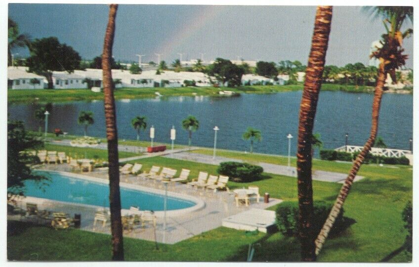 Hollywood FL Sheridan Lakes Condominium Apartments and Villas Postcard Florida