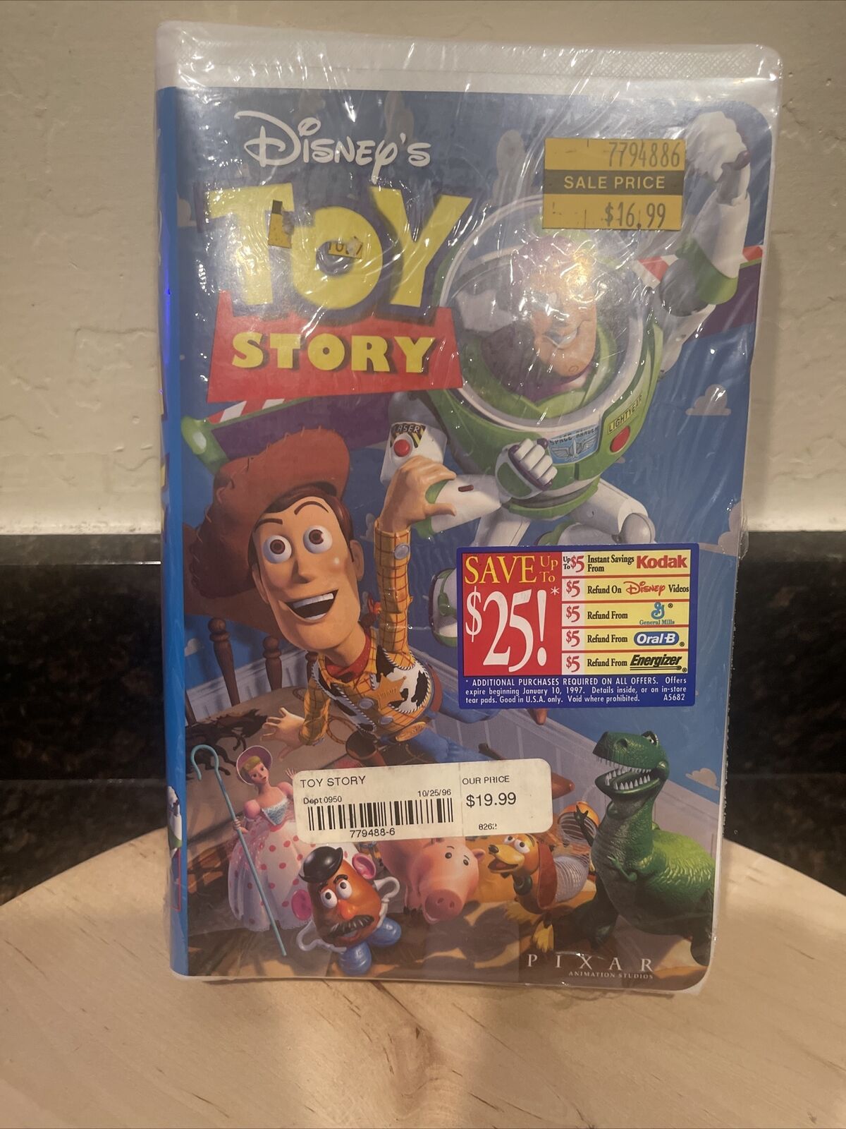  Disney Pixar Toy Story VHS New Sealed K Mart