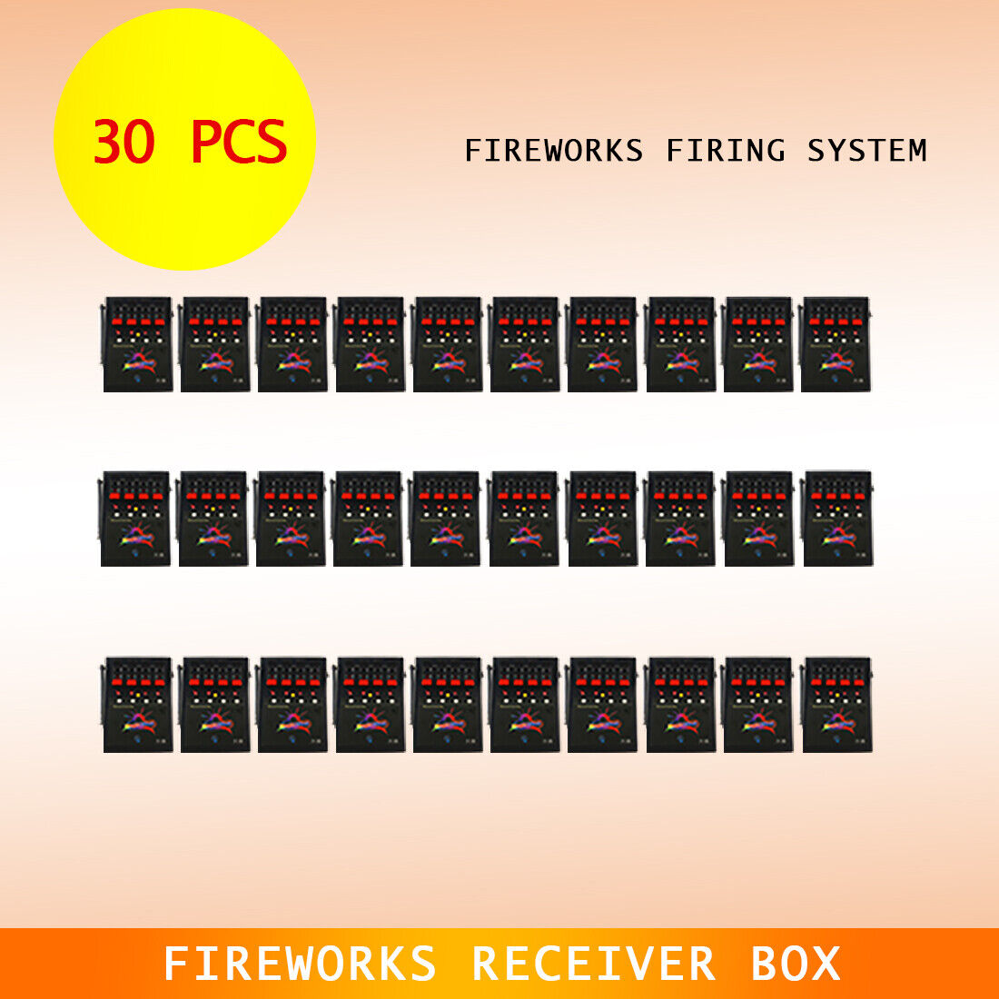 Bilusocn 433MHZ 30 PCS 4 cues receiver box for fireworks firing system
