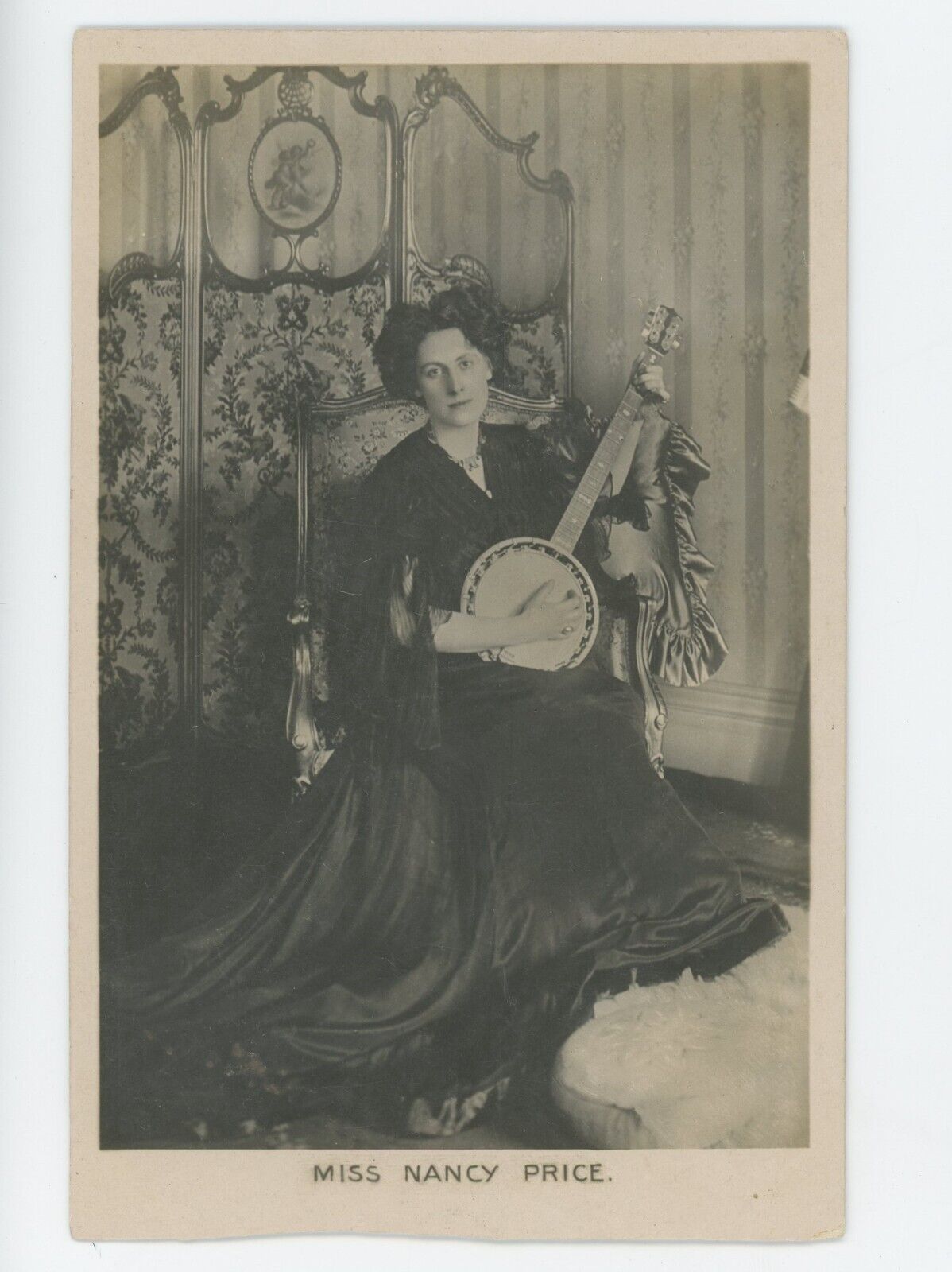 Miss Nancy Price Postcard RPPC England 1906 English Actress