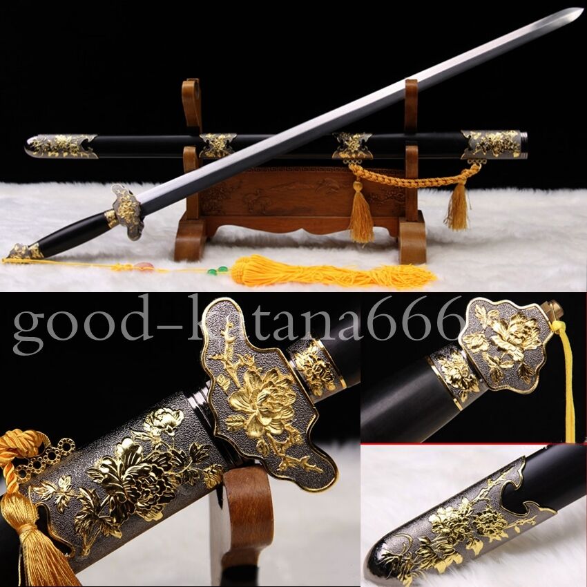 Handmade Pattern Steel Alloy Fitting Chinese Sword \