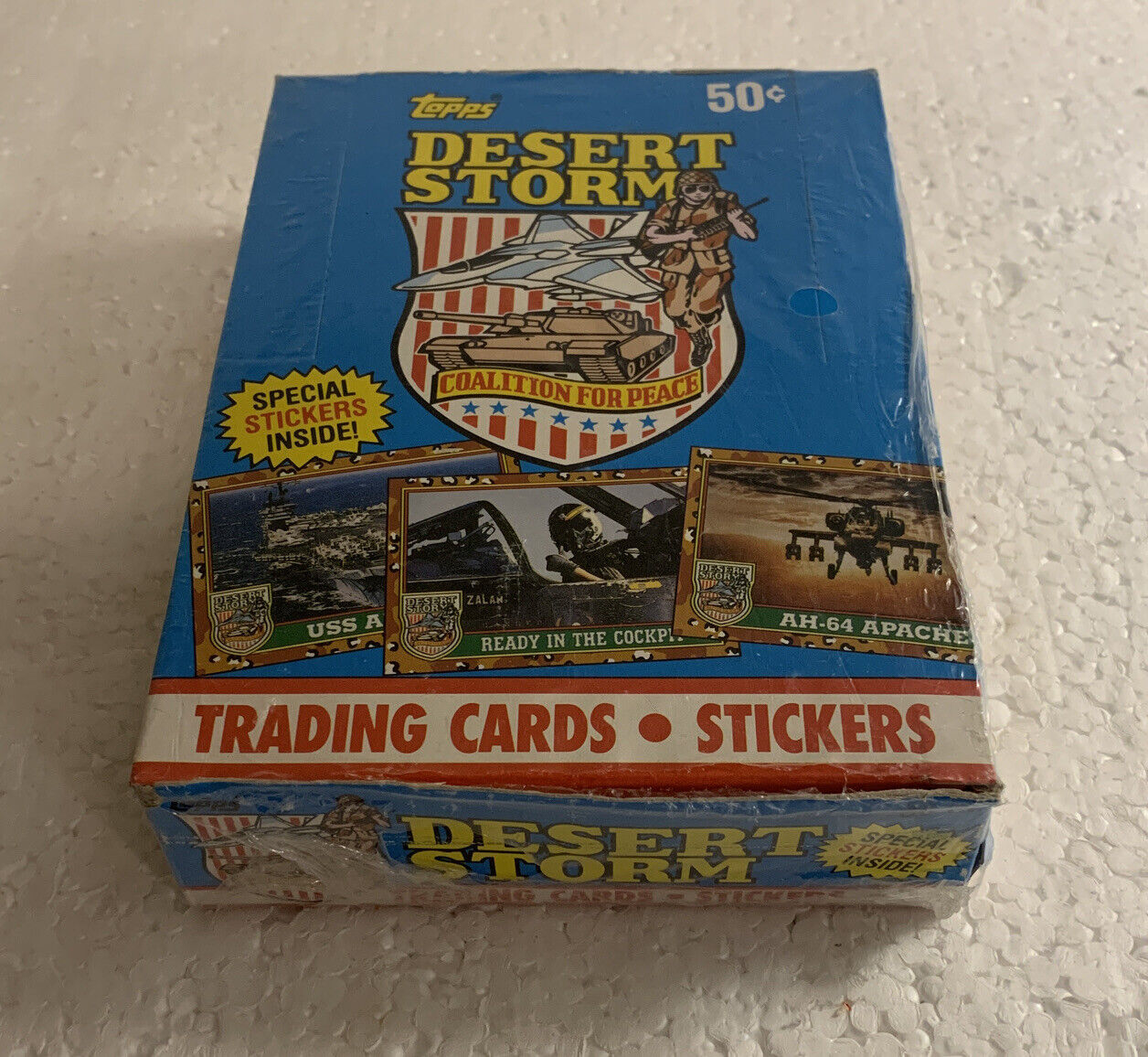 1991 Topps Desert Storm Box 36 Sealed Wax Packs Trading Cards/Stickers READ NEW