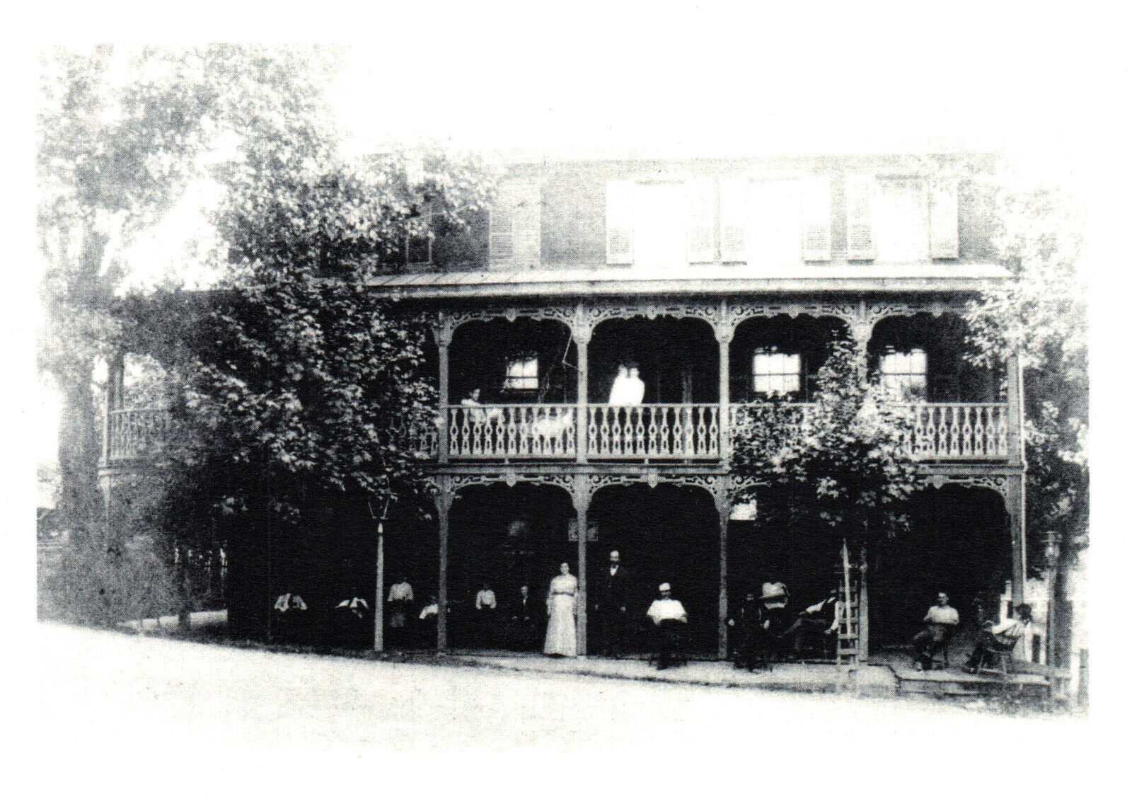 Keystone Hotel, Green Lane, Pa.  1890\'s  Image Postcard Old Vintage Card View
