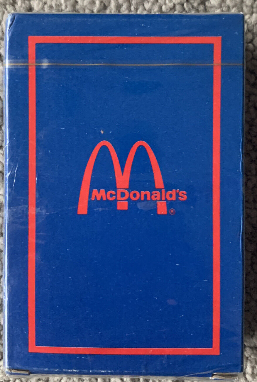 McDonald’s Playing Cards, Red & Blue, Vintage, Rare, NEW