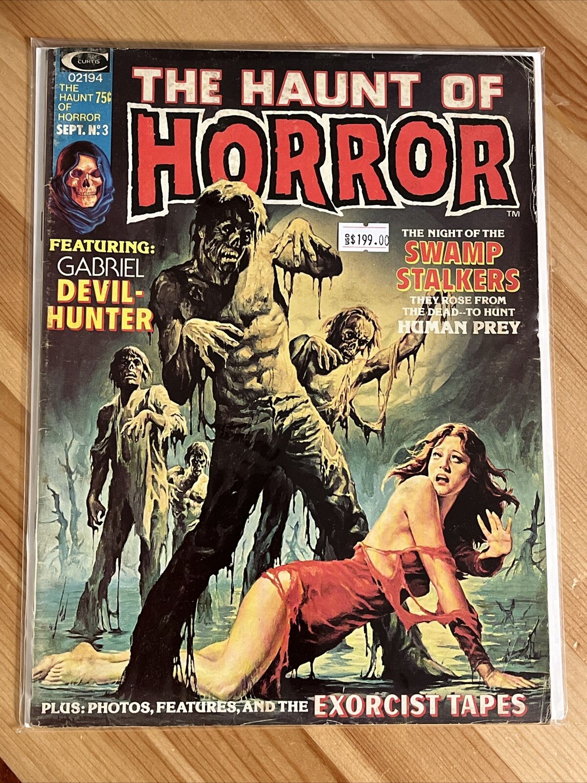 THE HAUNT OF HORROR #3 -  Swamp Stalker Zombie Cover