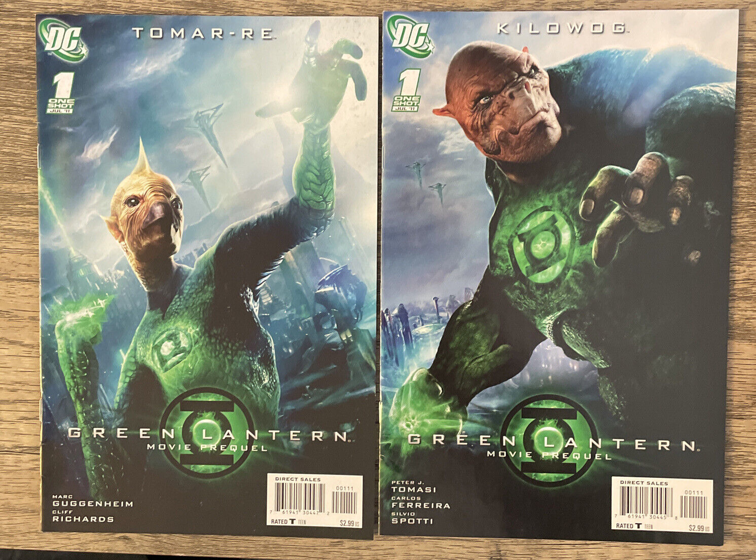 Green Lantern Movie Prequel Comic Lot Kilowog & Tomar-Re. DC Comics.  C07