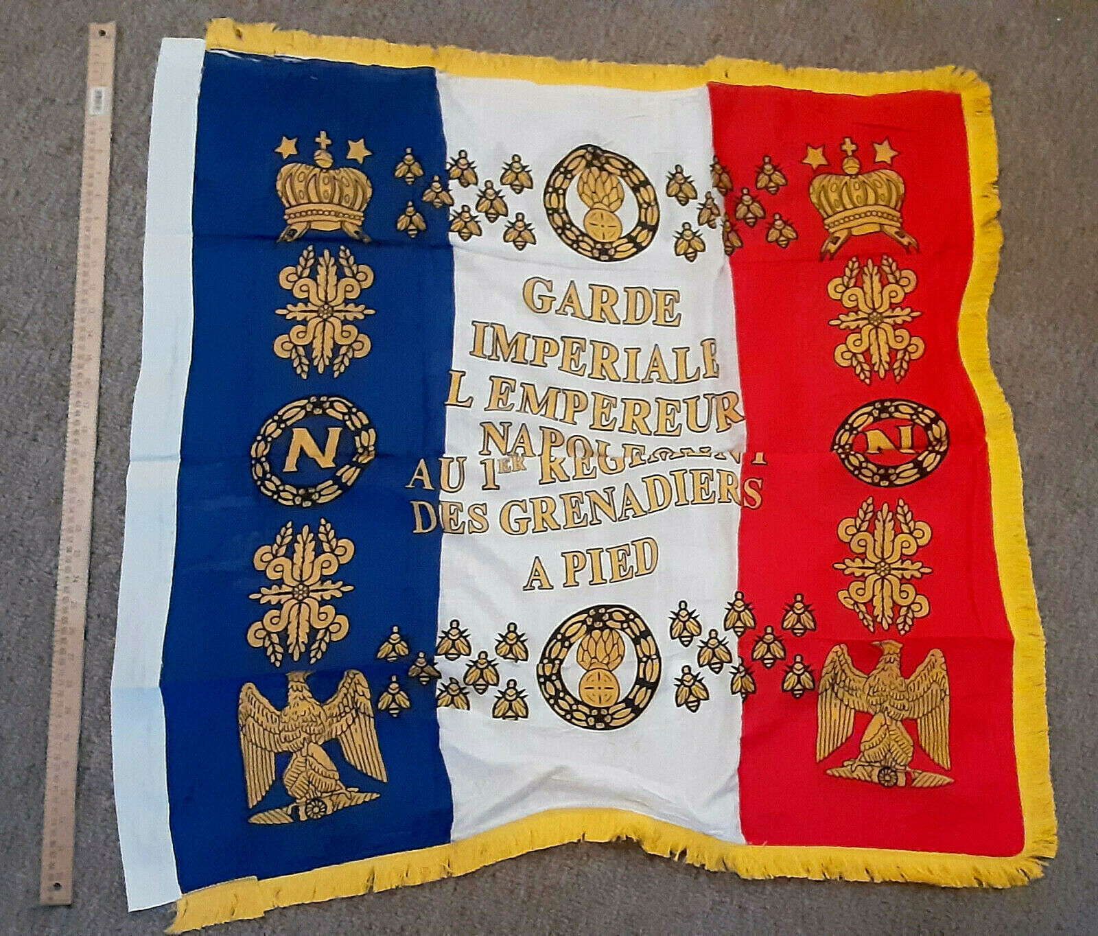 NAPOLEON French standard battle flag. 3\'x\'3 Imperial Guard