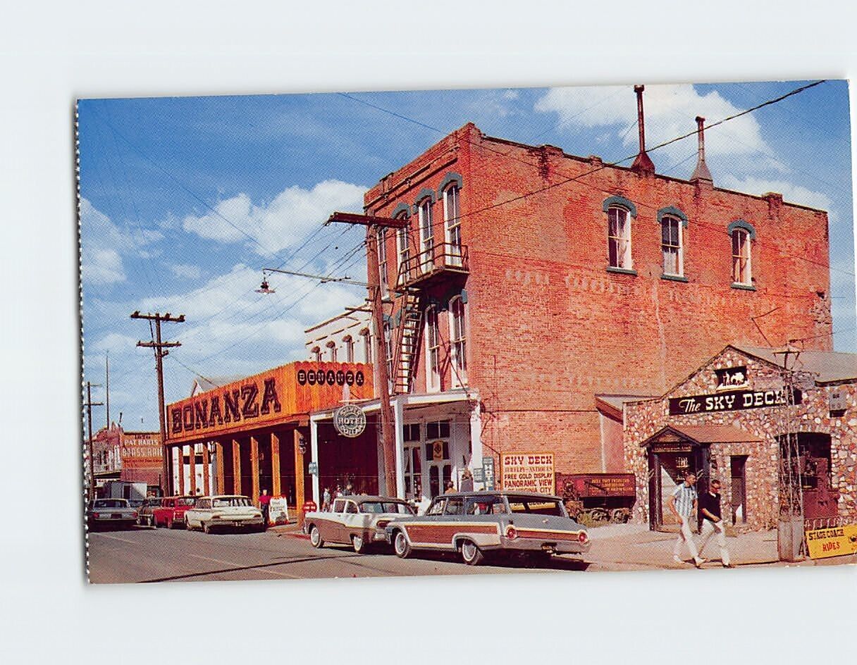 Postcard Historic Street Virginia City Nevada USA